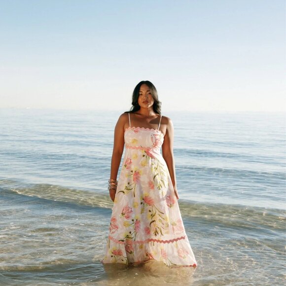 Petal & Pup Layla Maxi Dress Acacia Blossom - Picture 11 of 13